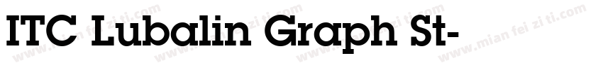 ITC Lubalin Graph St字体转换